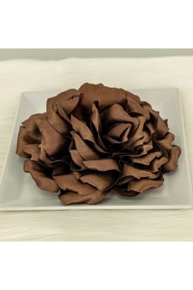 Broszka kwiat czekolada